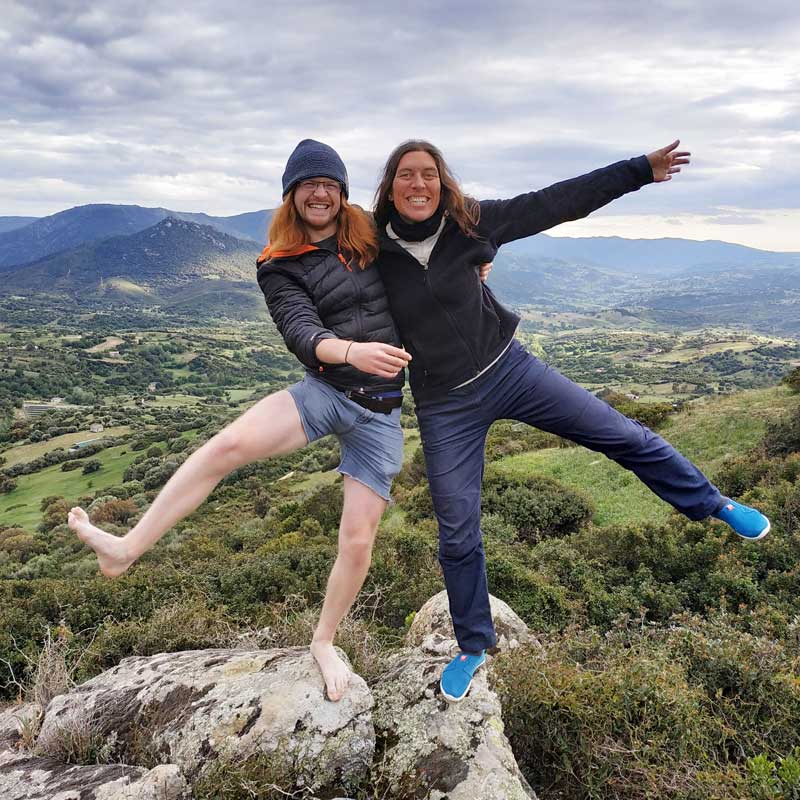 Florie et Patrick en voyage vélo en Sardaigne