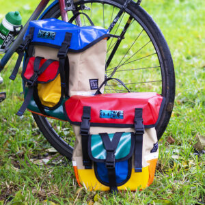 Sacoche porte-bagages avant/arrière STOCK "couleurs primaires ou presque" PAIRE